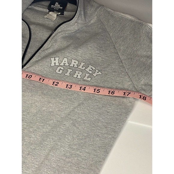 Harley Davidson Ladies Hawaii Thin gray Zip sweater Jacket Medium - Picture 3 of 7